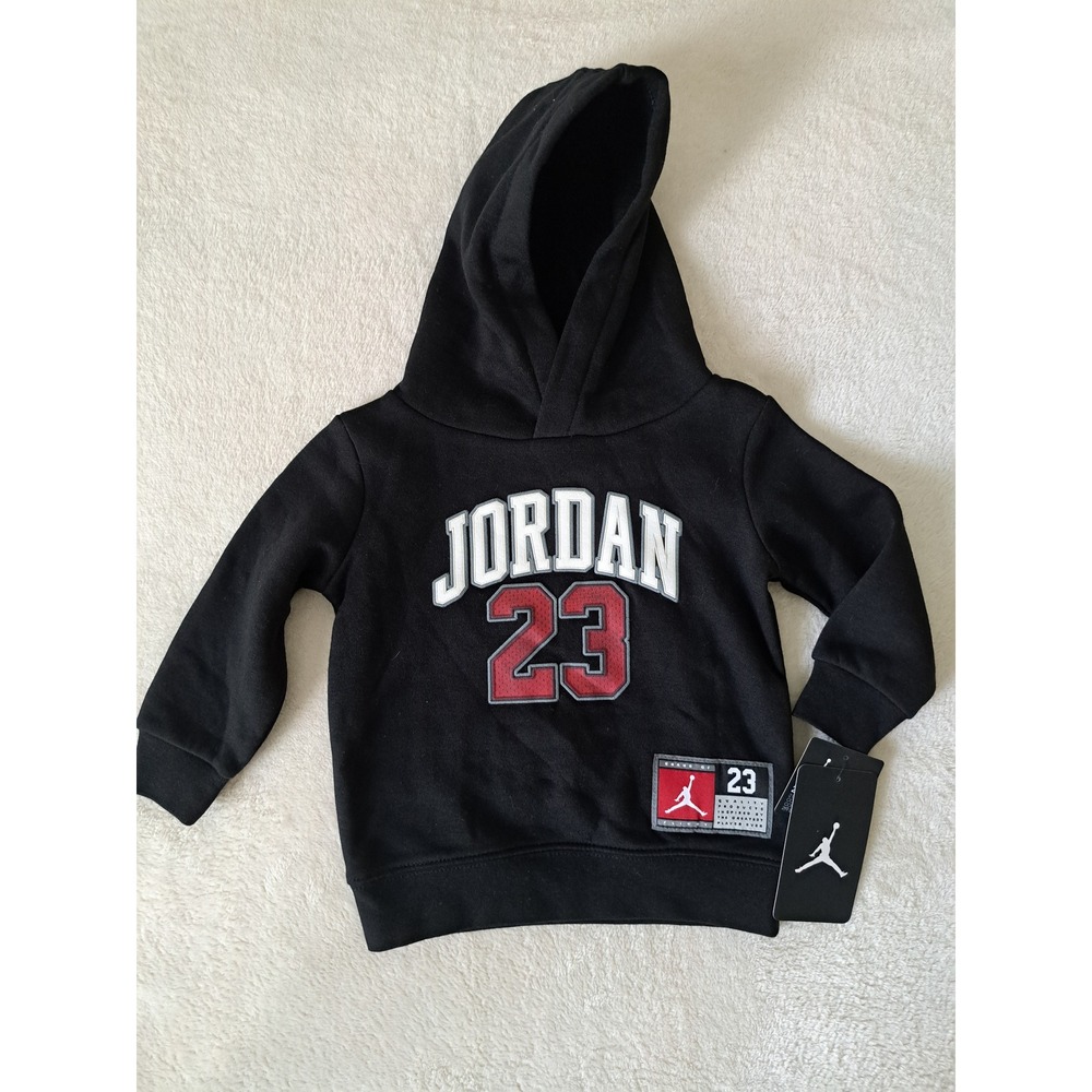 Jordan Toddler Boys Black 23 Graphic Pullover Hoodie Size 12M NWT 85C667-023